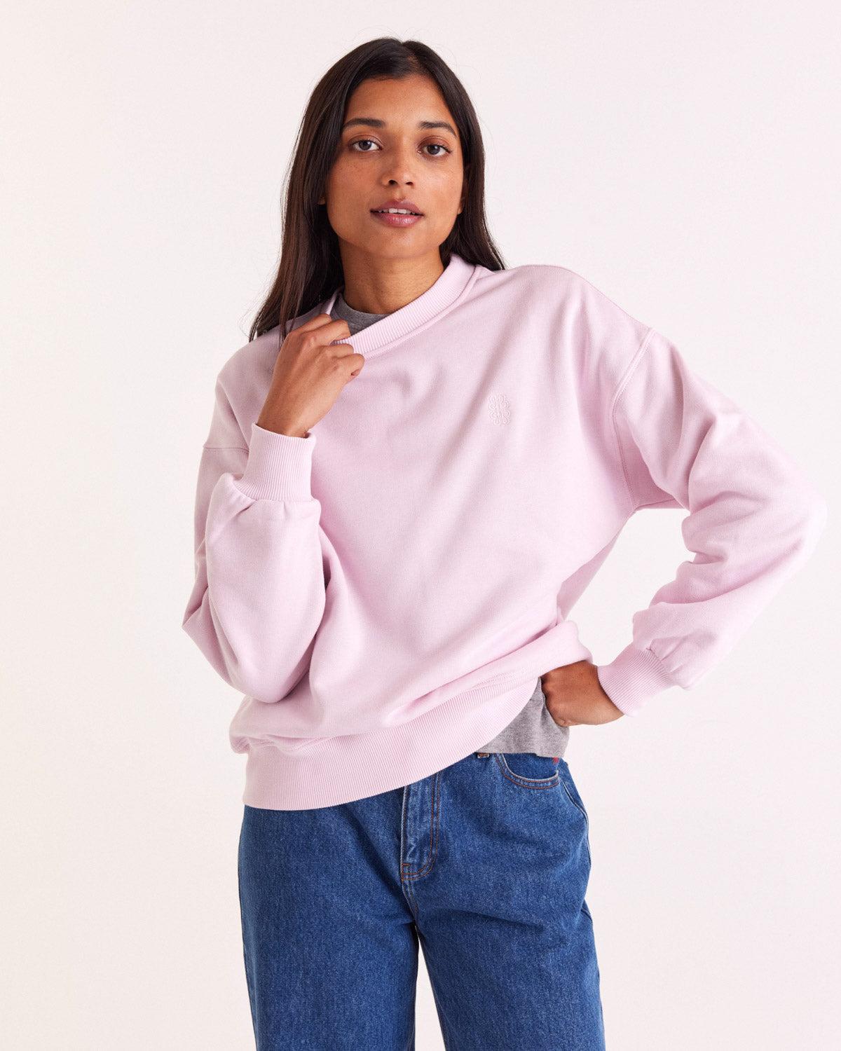 Light pink Virgile sweatshirt by BALZAC PARIS