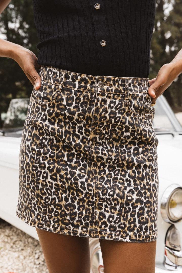 Loane leopard print skirt by BALZAC PARIS