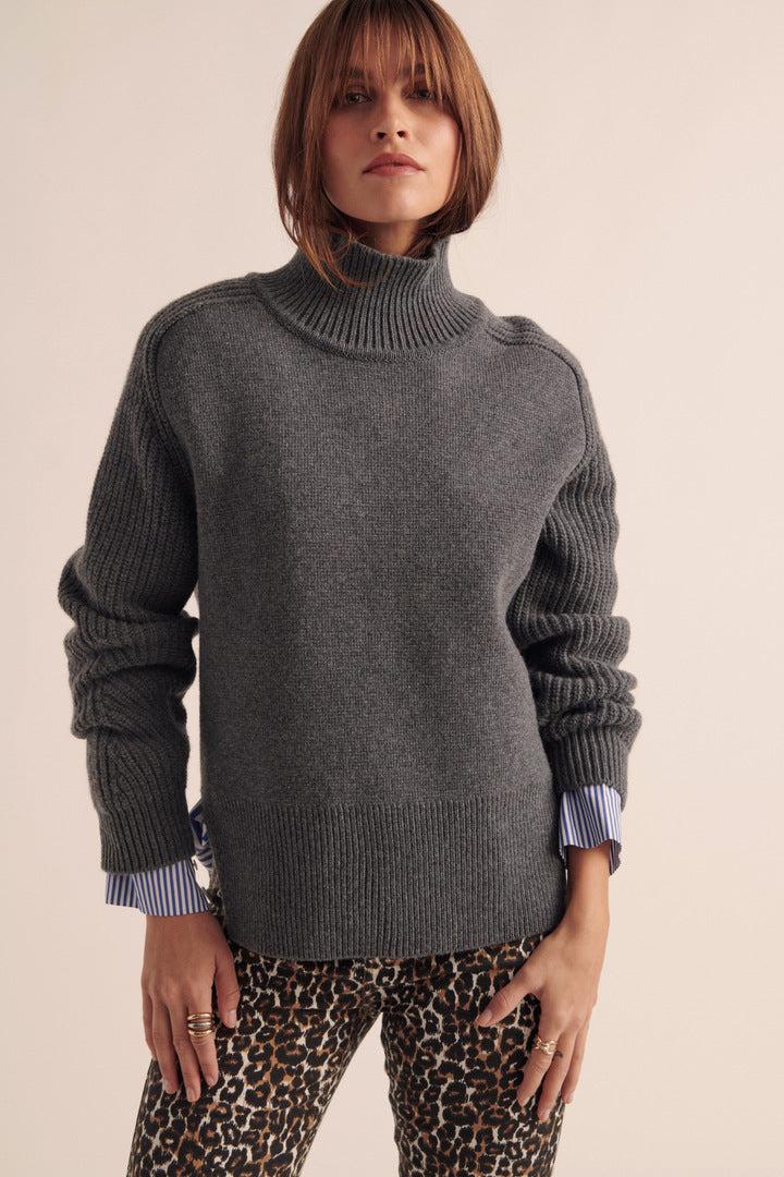 Maël gray sweater by BALZAC PARIS