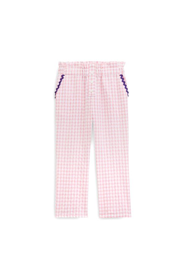 Malin pink gingham pants by BALZAC PARIS