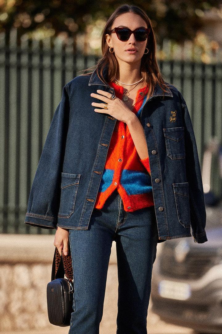 Marais lagoon blue jacket by BALZAC PARIS