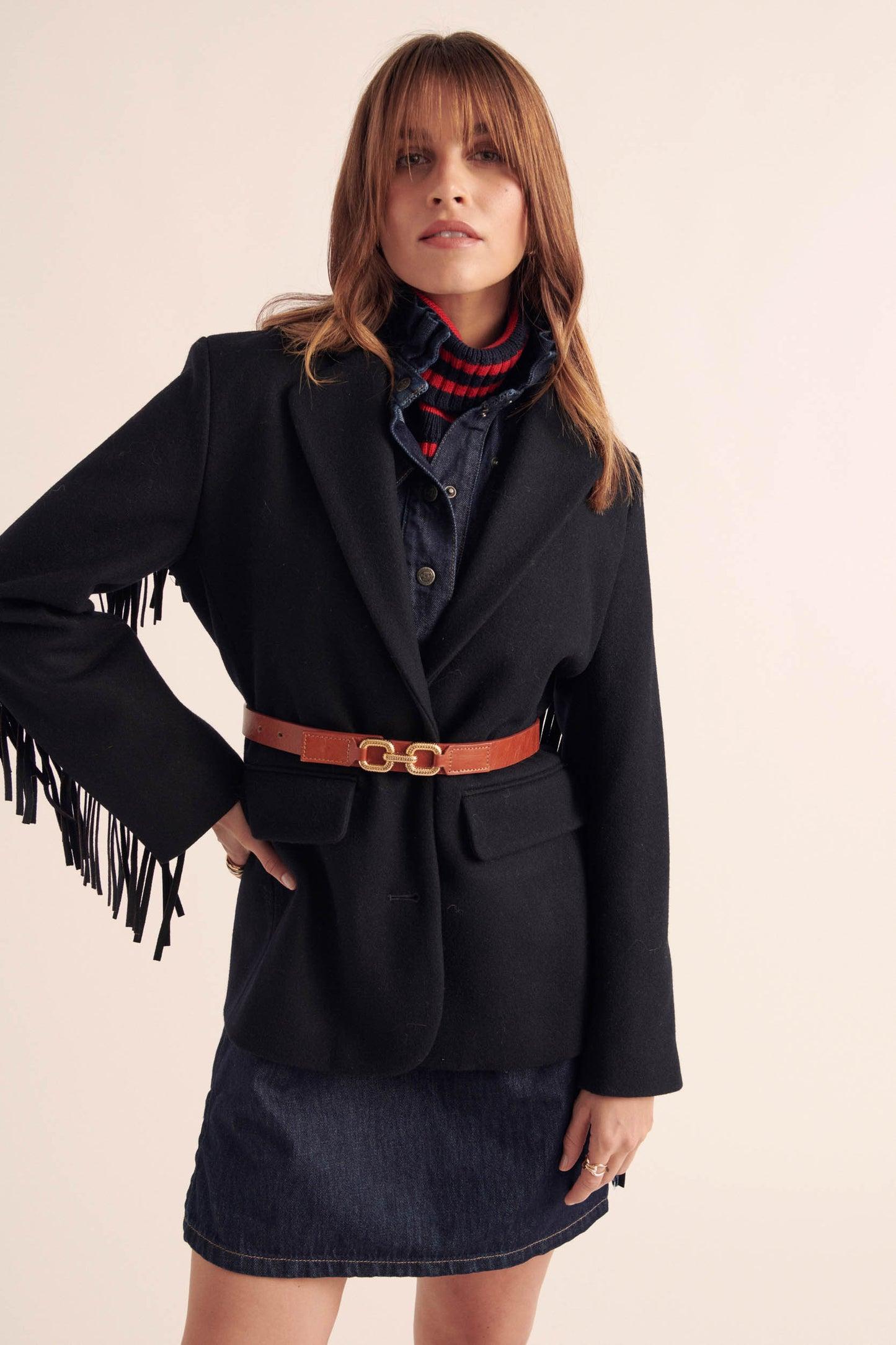 Marceau navy jacket by BALZAC PARIS