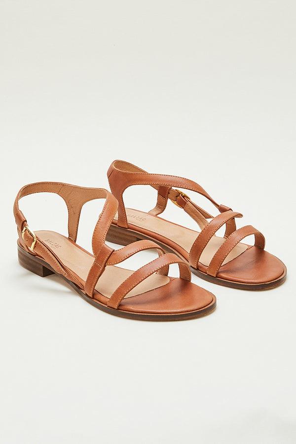Margarita cognac sandals by BALZAC PARIS