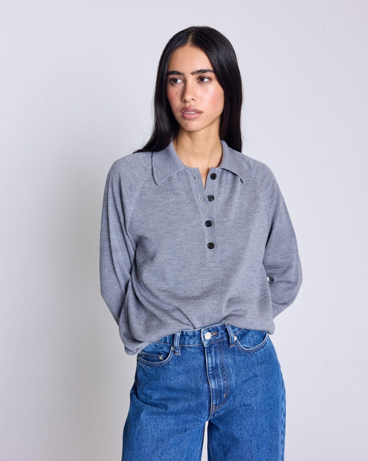 Marl grey Victor jumper by BALZAC PARIS