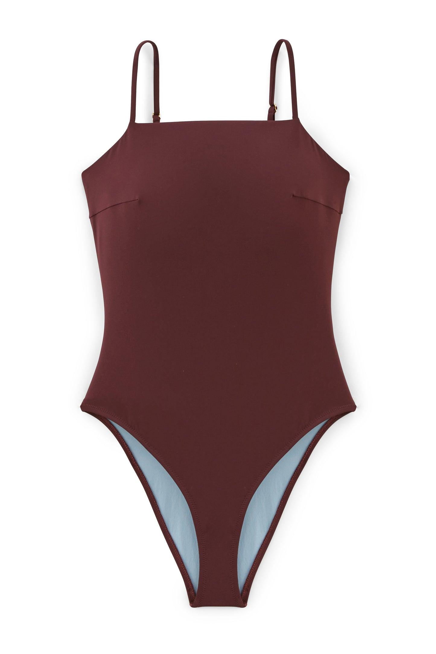 Mila plum one-piece swimsuit by BALZAC PARIS