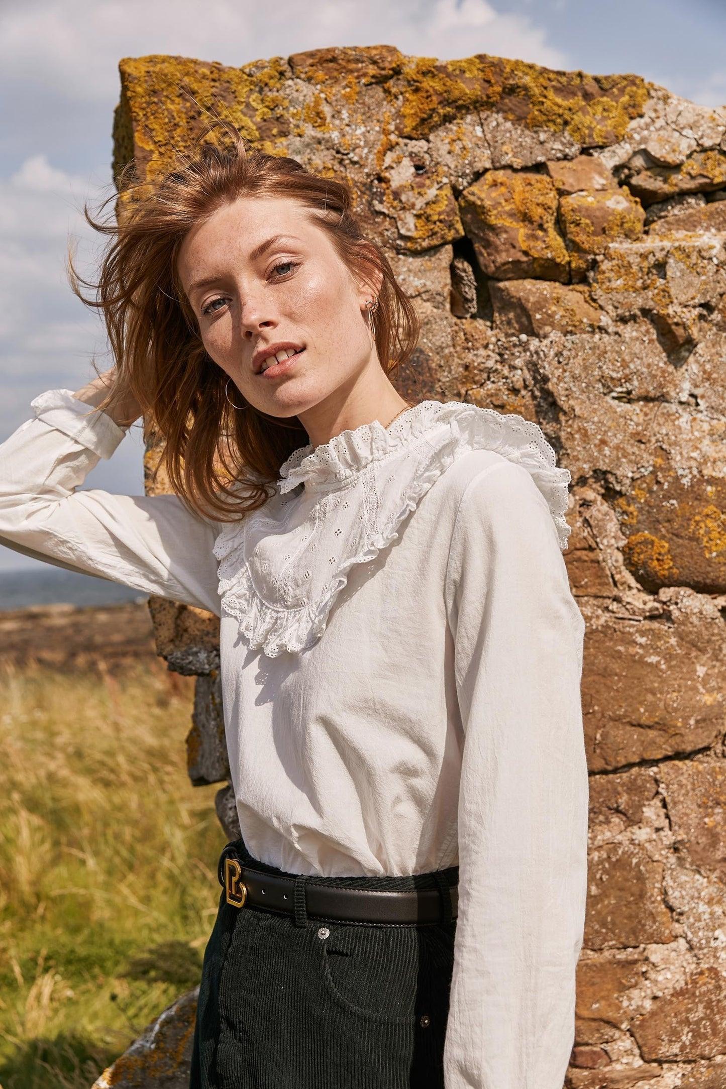 Natural white Marbella blouse by BALZAC PARIS