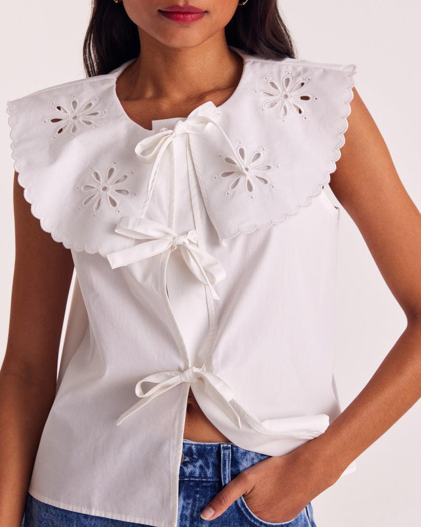 Natural white Moana top by BALZAC PARIS