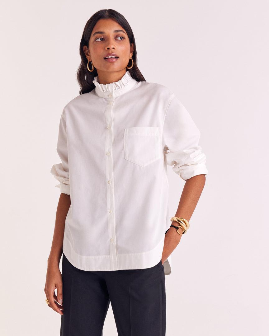 Natural white Salomé shirt by BALZAC PARIS