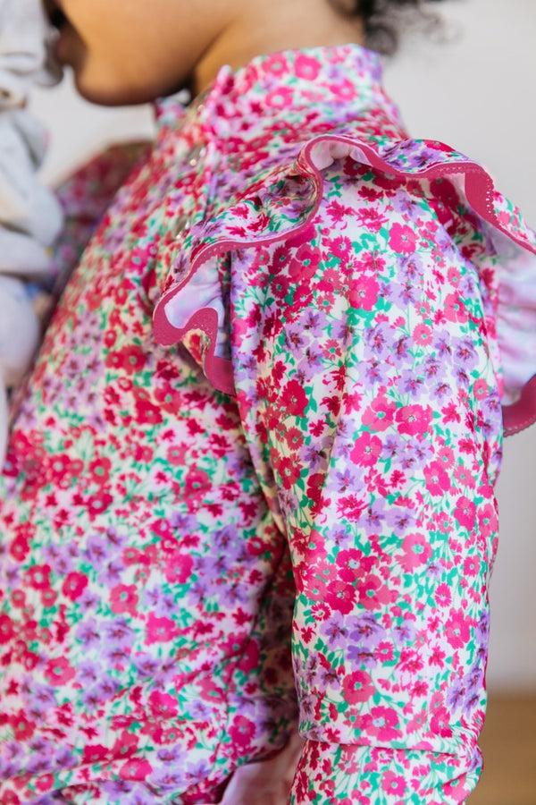 Navigator swim T-shirt with floral print by BALZAC PARIS