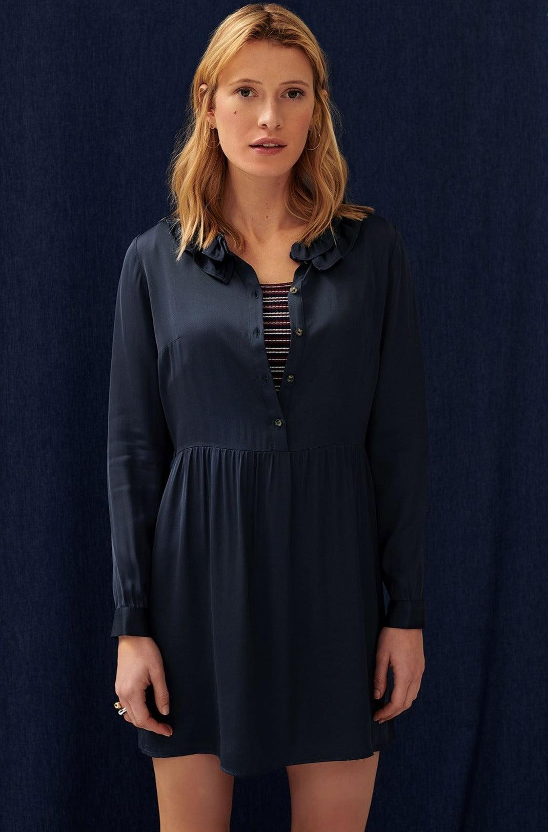 Navy Belkis dress by BALZAC PARIS
