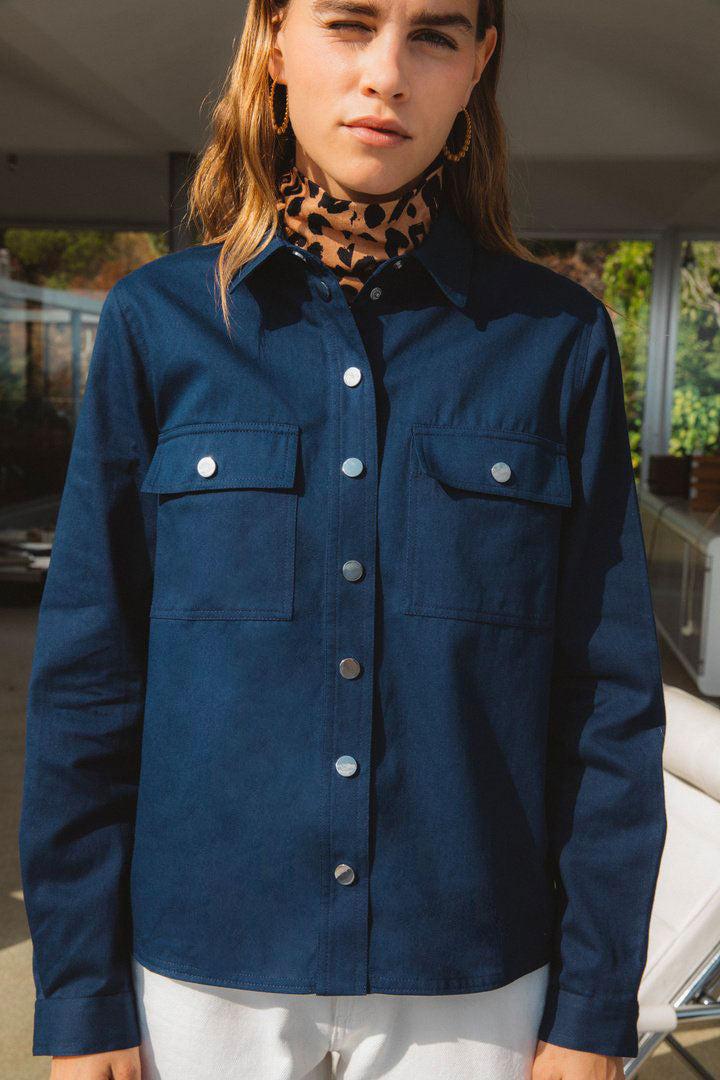Navy Carter shirt by BALZAC PARIS