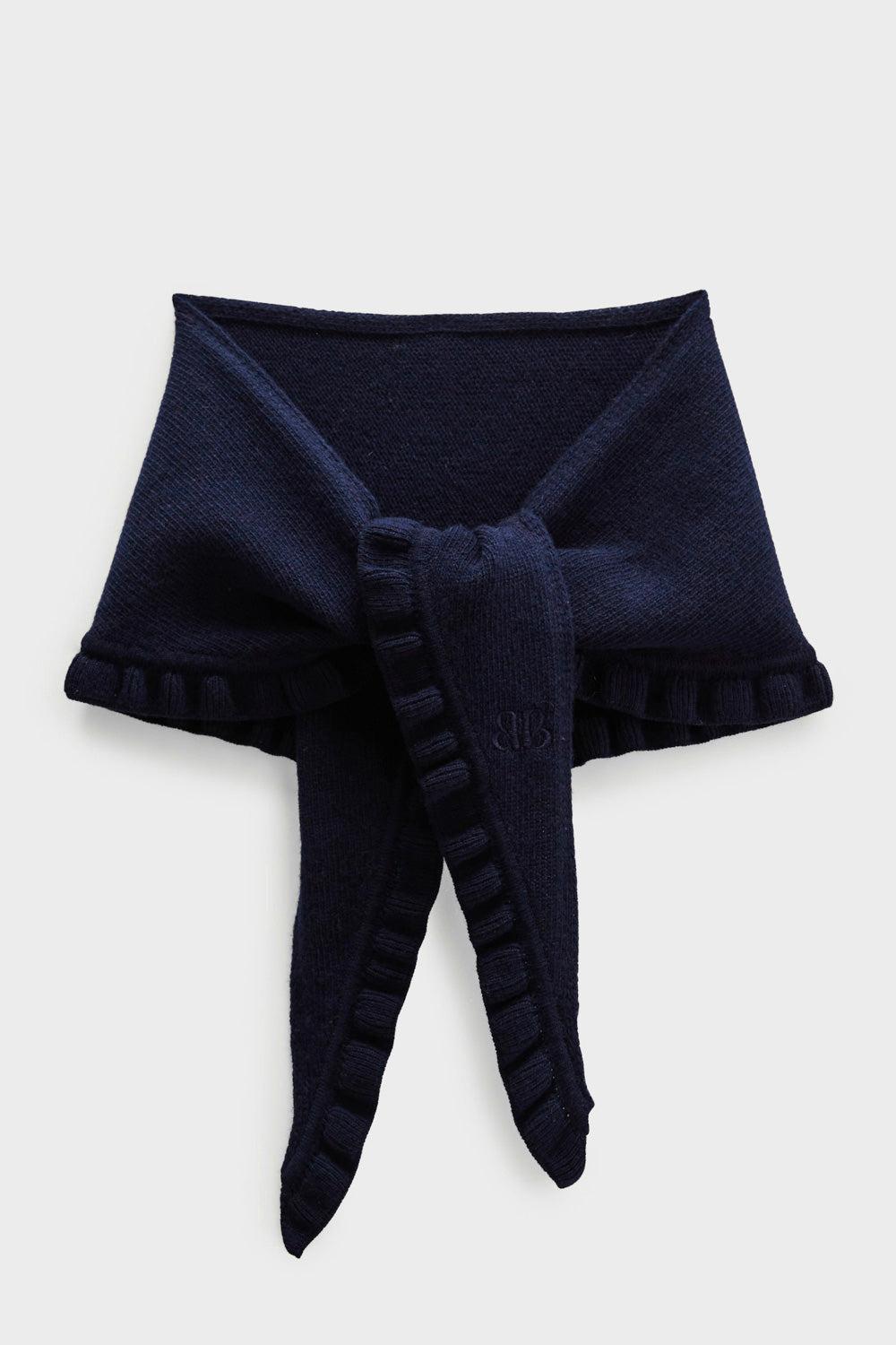 Navy blue Kaitlynn bandana by BALZAC PARIS