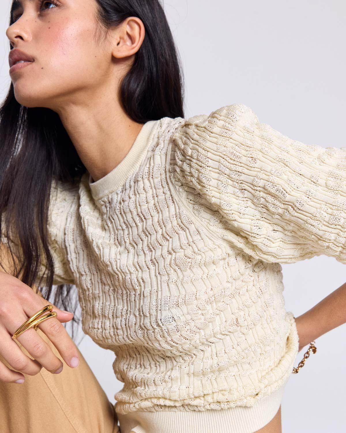 Oriane ecru top by BALZAC PARIS