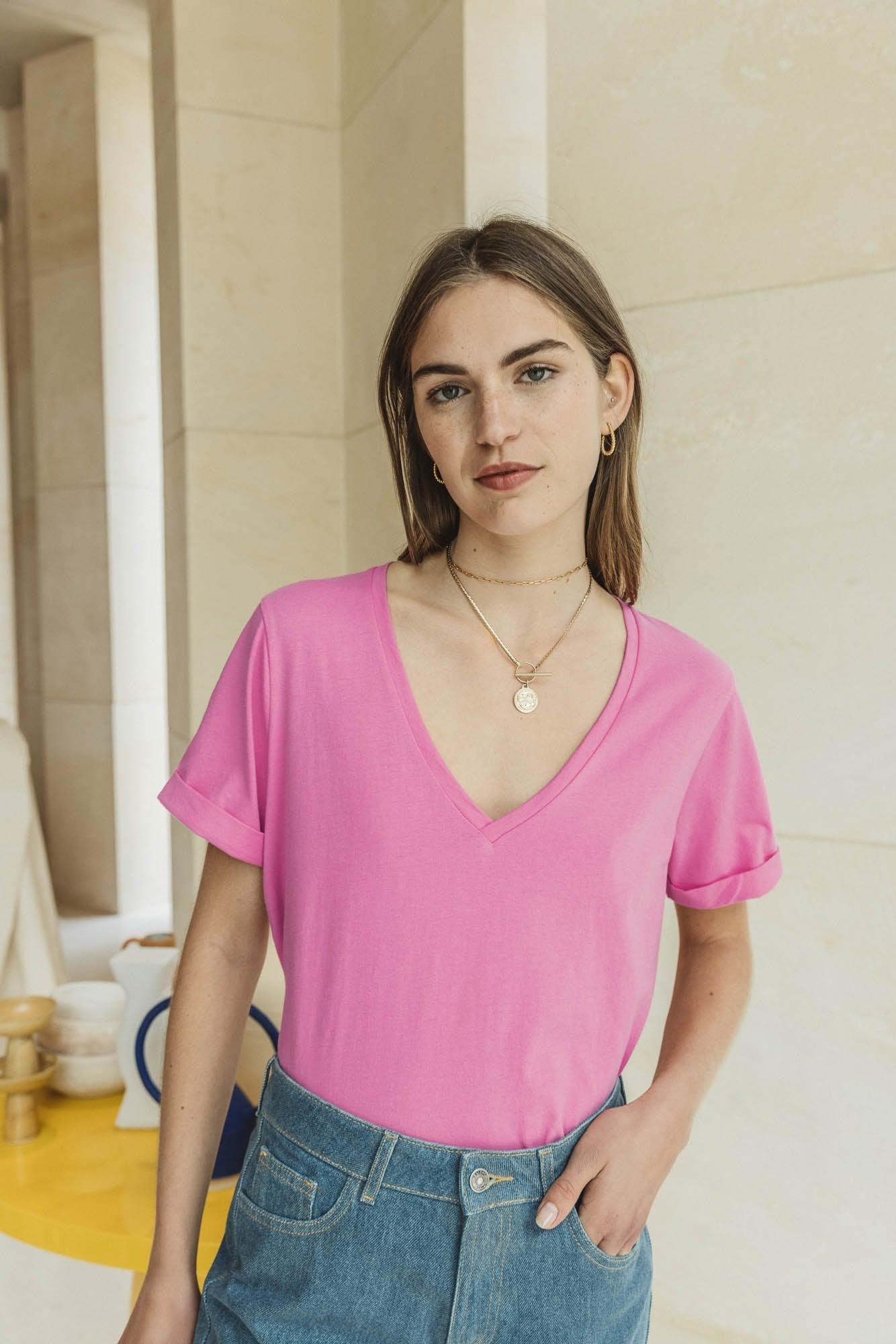 Penelope pink t-shirt by BALZAC PARIS