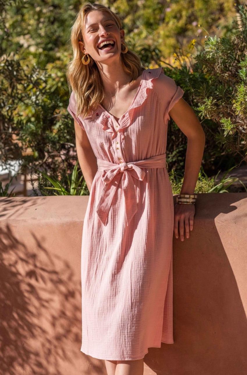 Pink Corentine dress by BALZAC PARIS