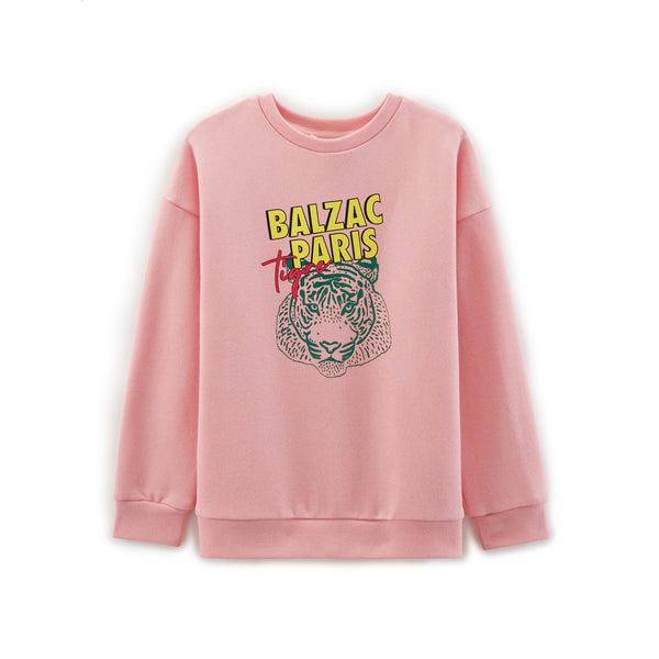Pink Tiger Drache sweatshirt by BALZAC PARIS
