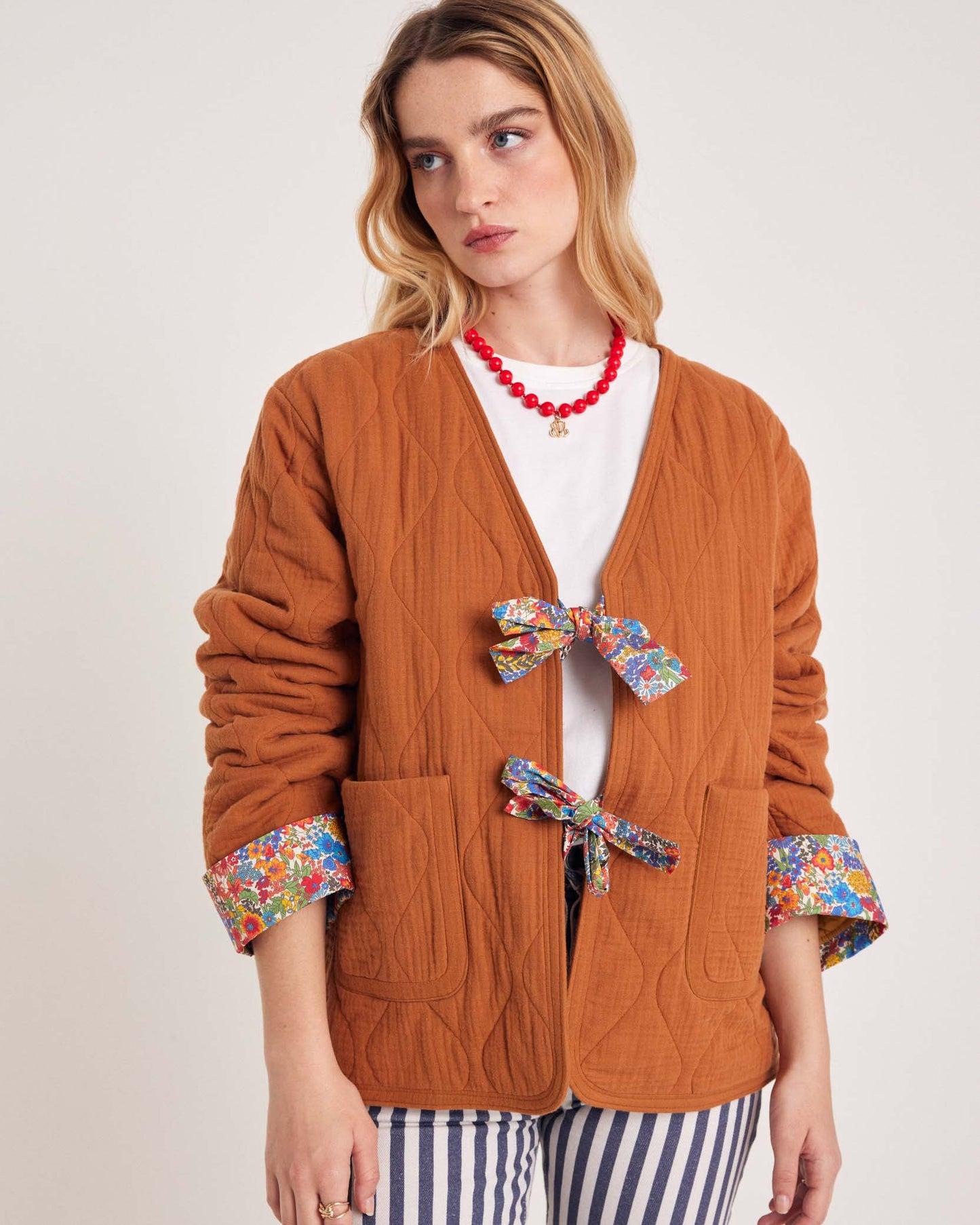 Poppy terracotta jacket by BALZAC PARIS