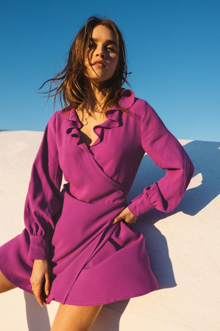 Purple Silence dress by BALZAC PARIS