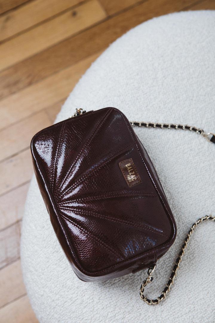 Purple patent Barthes bag by BALZAC PARIS