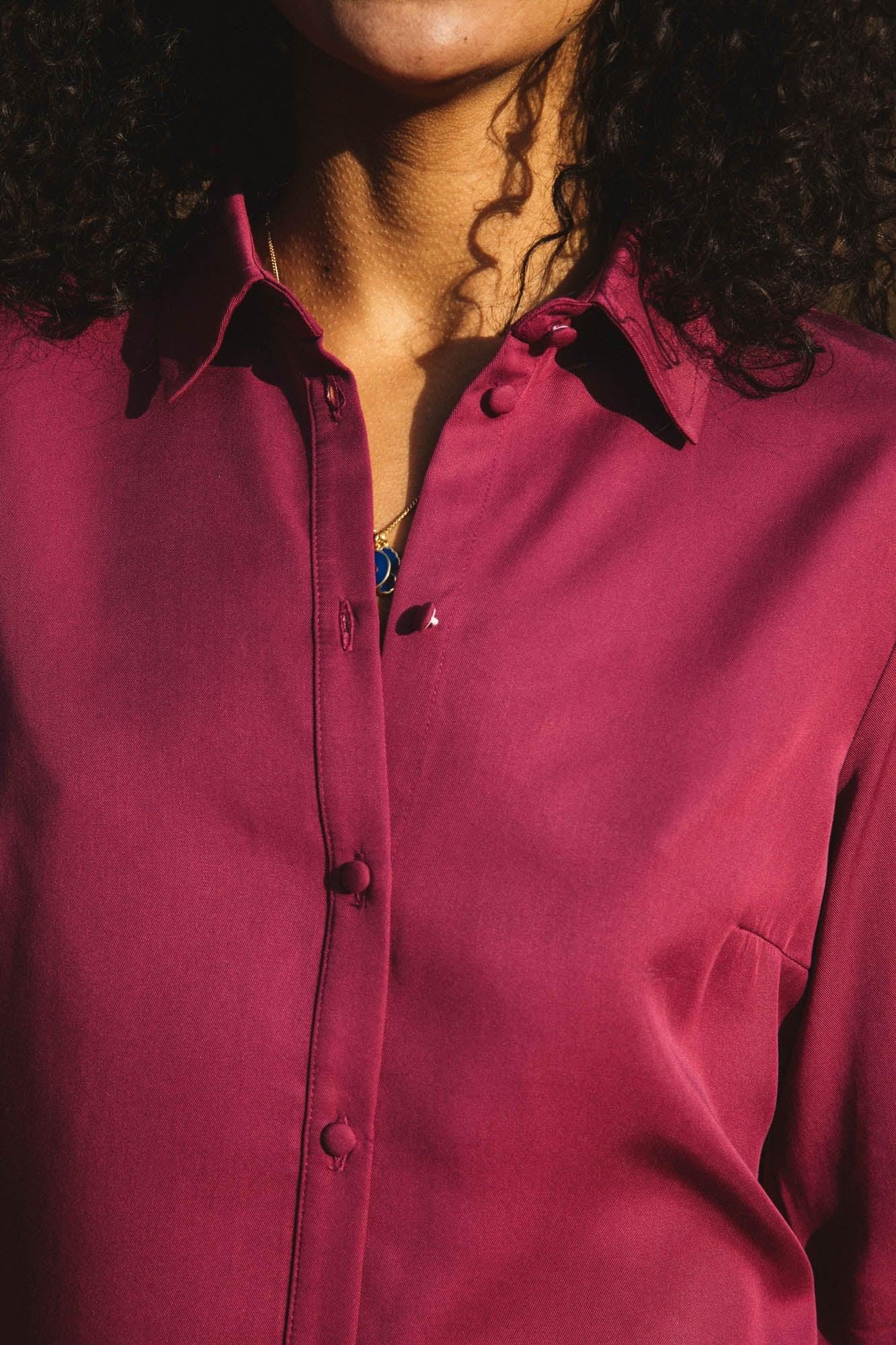 Raspberry Joran shirt by BALZAC PARIS