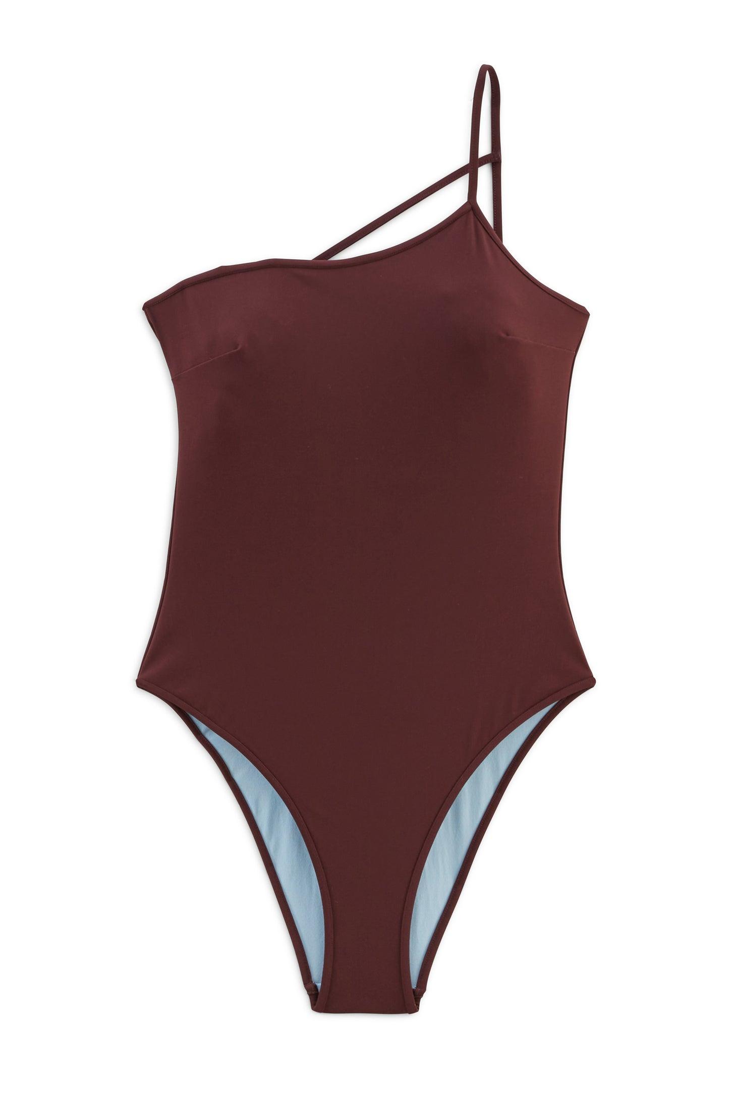 Rebeca plum one-piece swimsuit by BALZAC PARIS