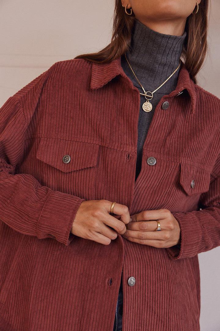 Rosewood Pumpkin Overshirt by BALZAC PARIS