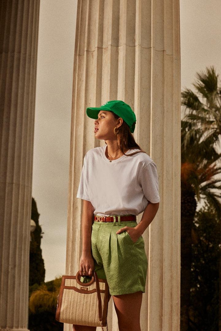 Sage Green Chervil Shorts by BALZAC PARIS