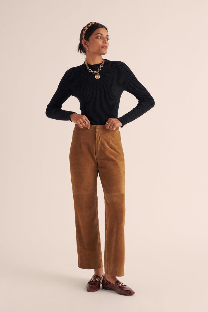 Selby camel crust pants by BALZAC PARIS