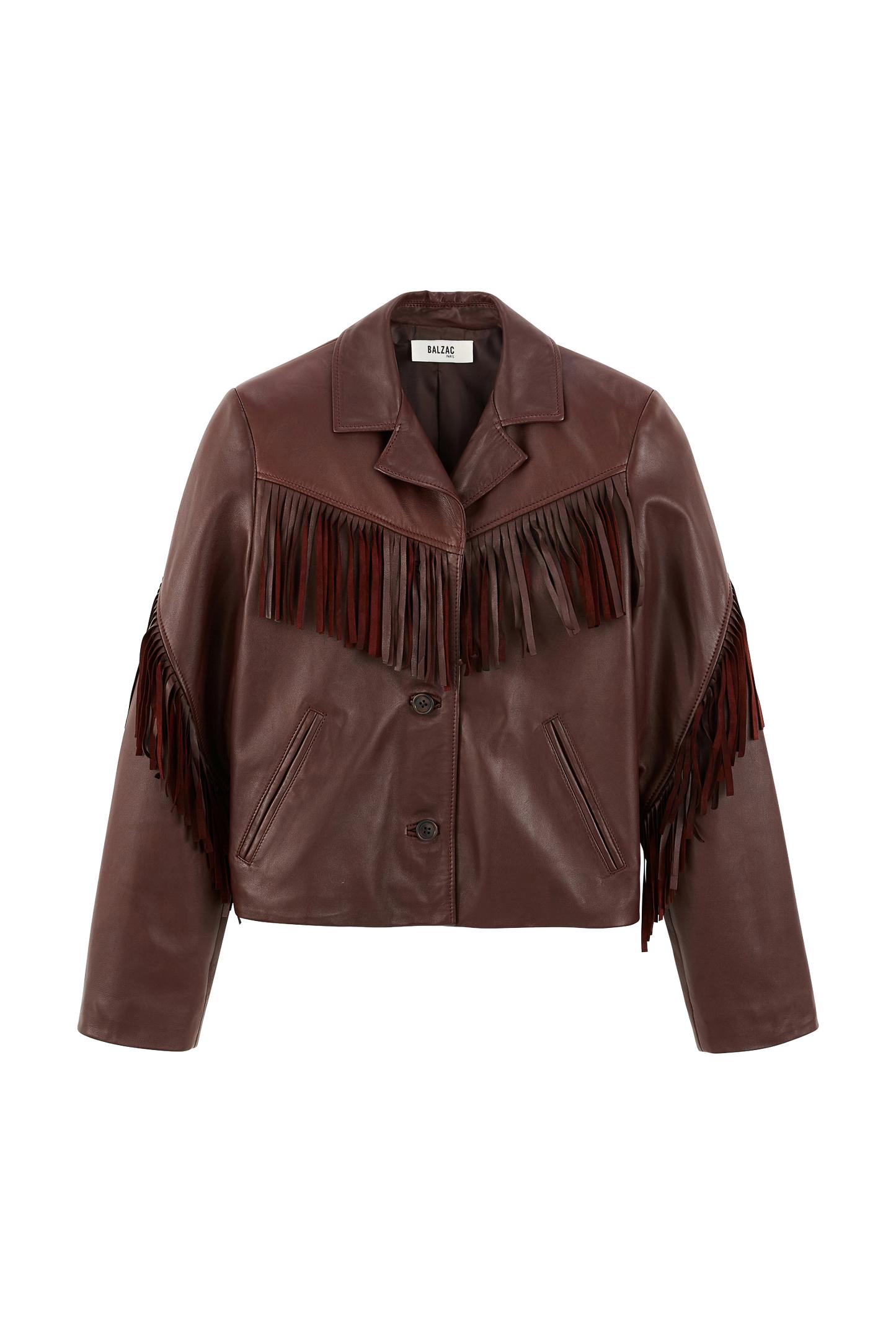 Serena burgundy jacket by BALZAC PARIS