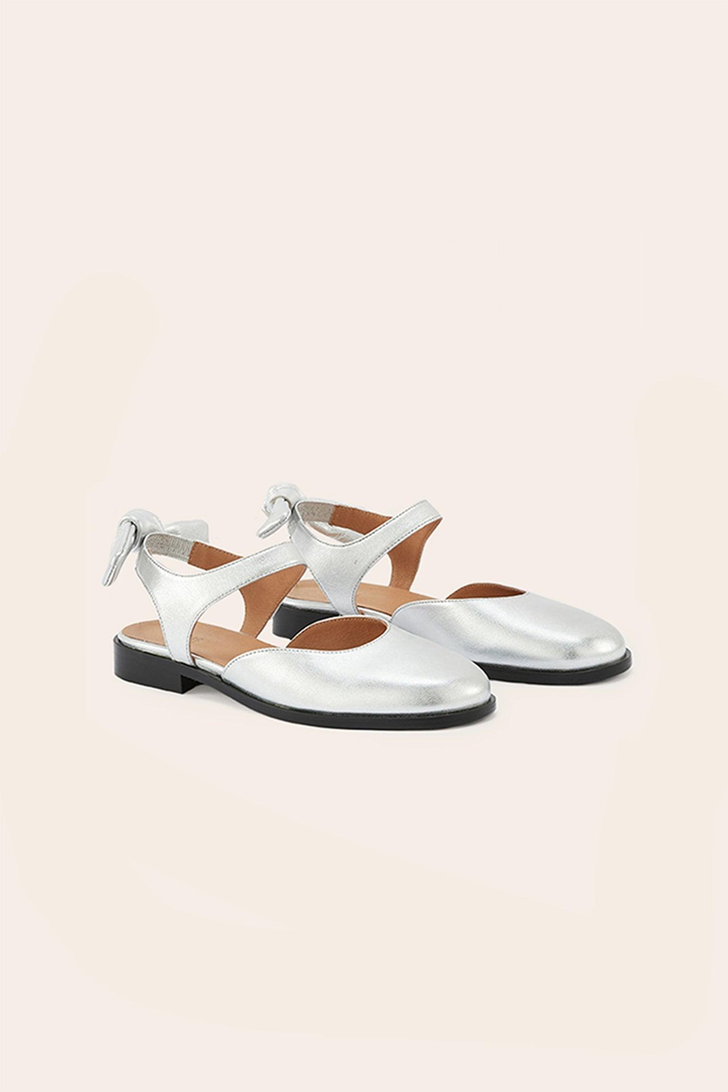 Silver Terence sandals by BALZAC PARIS