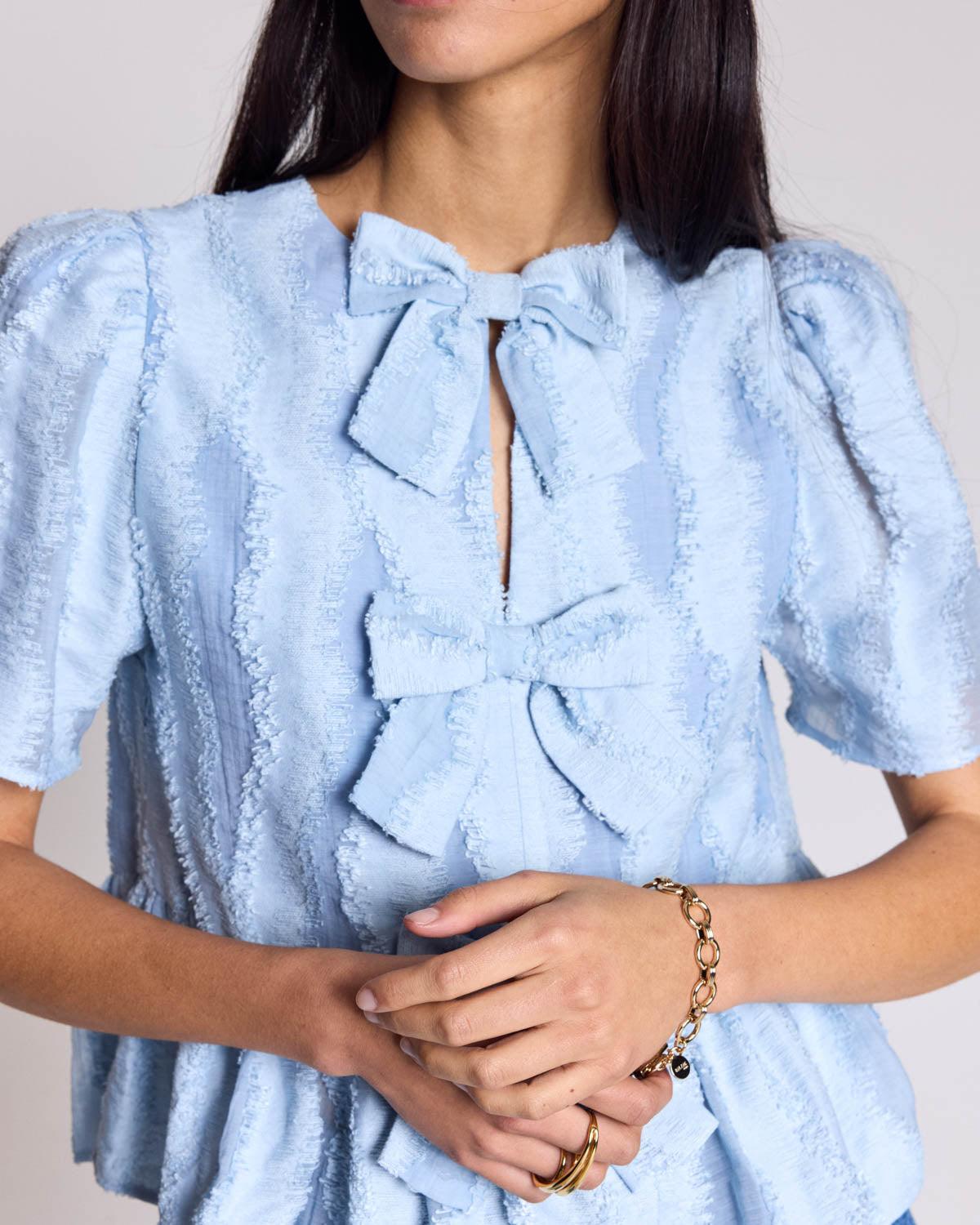 Sky blue Naomi top by BALZAC PARIS