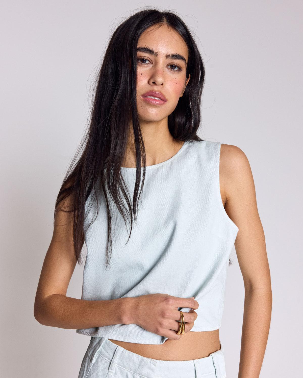 Sky blue Roda top by BALZAC PARIS