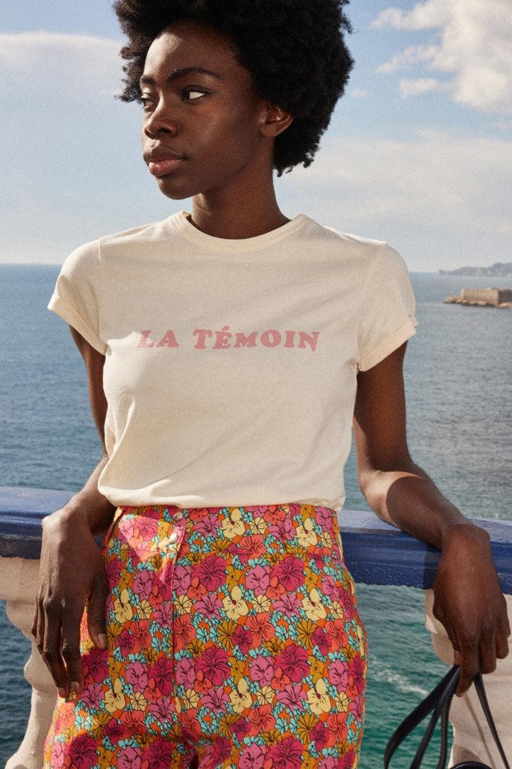 The Witness off-white t-shirt by BALZAC PARIS