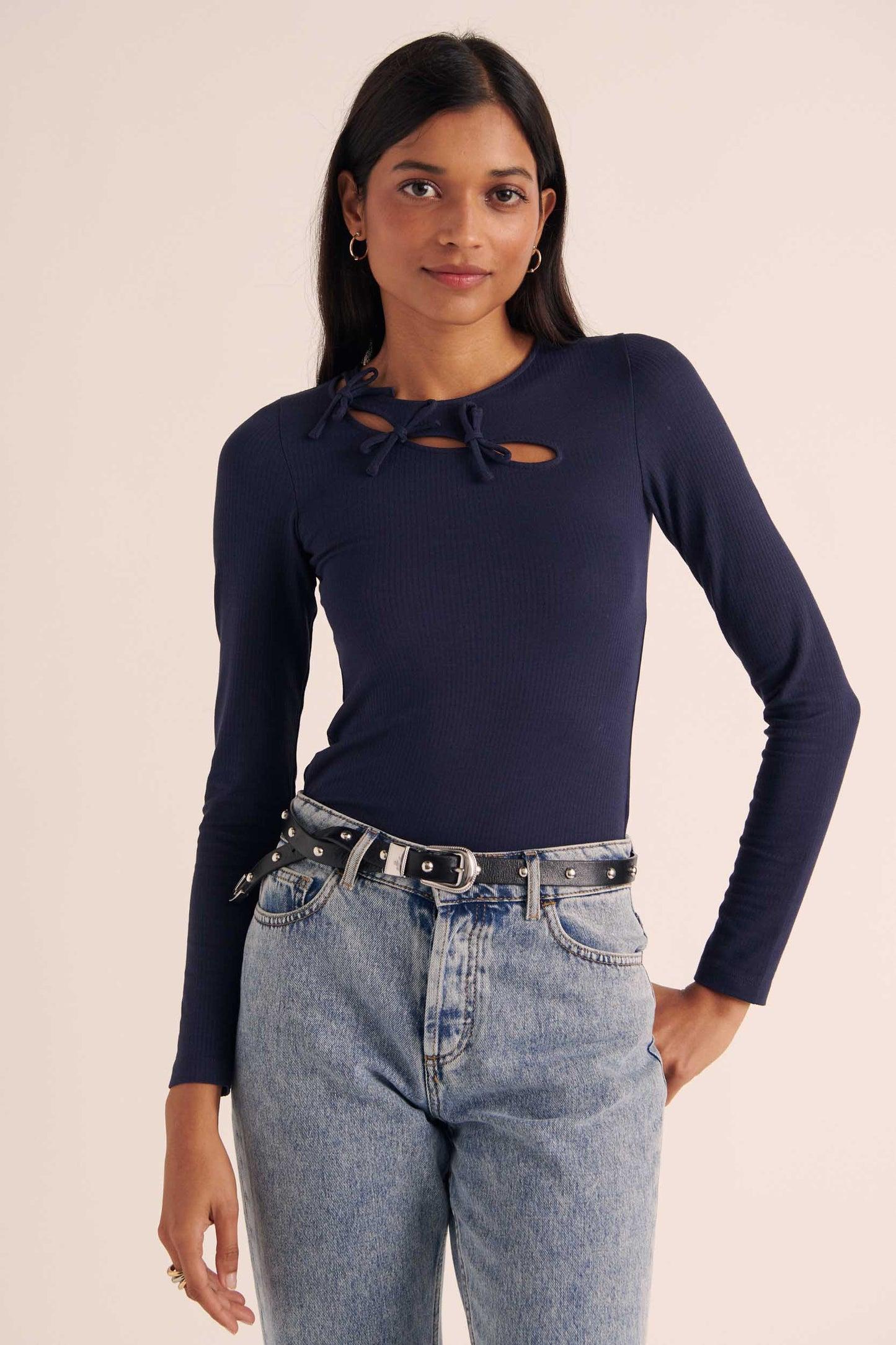Top Angèle navy knots by BALZAC PARIS