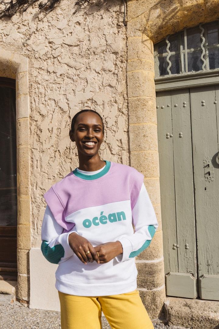 Tricolor Ocean Sweatshirt by BALZAC PARIS