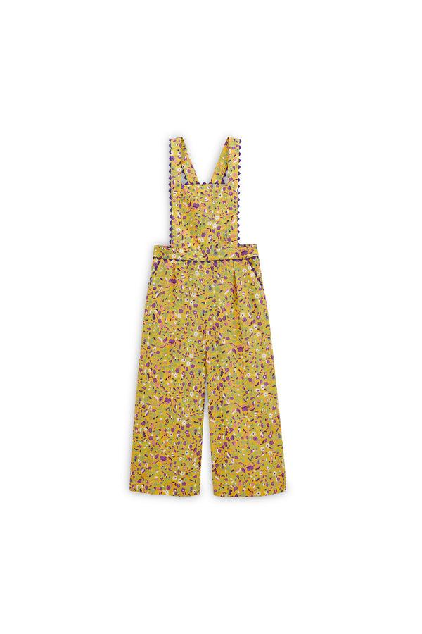 Trouvaille dungarees with a myriad of flowers print by BALZAC PARIS