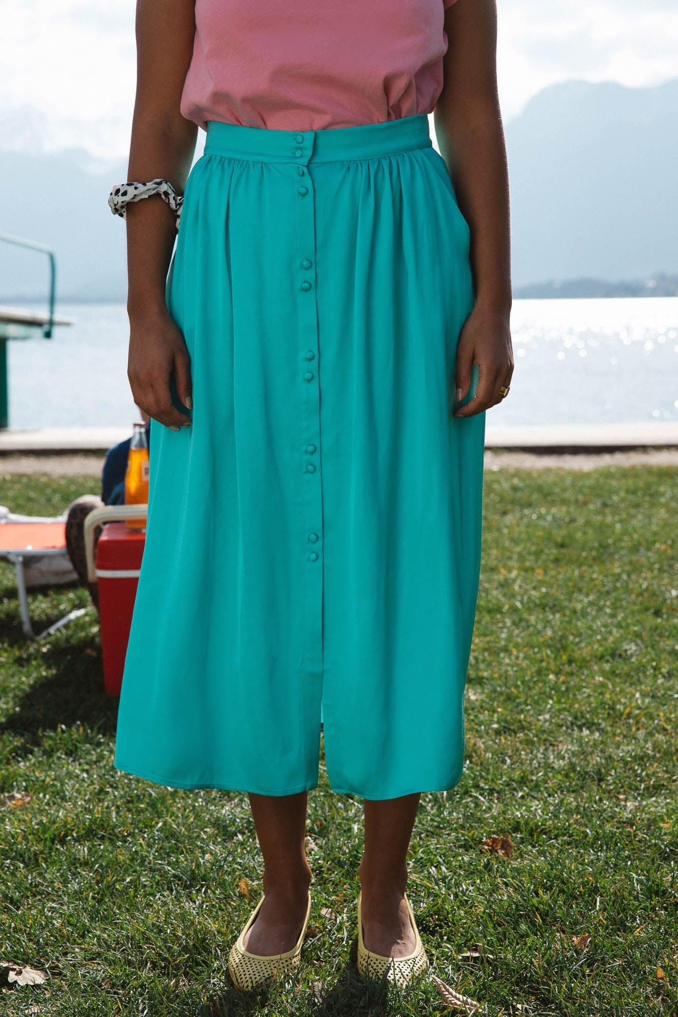 Turquoise Sally skirt by BALZAC PARIS