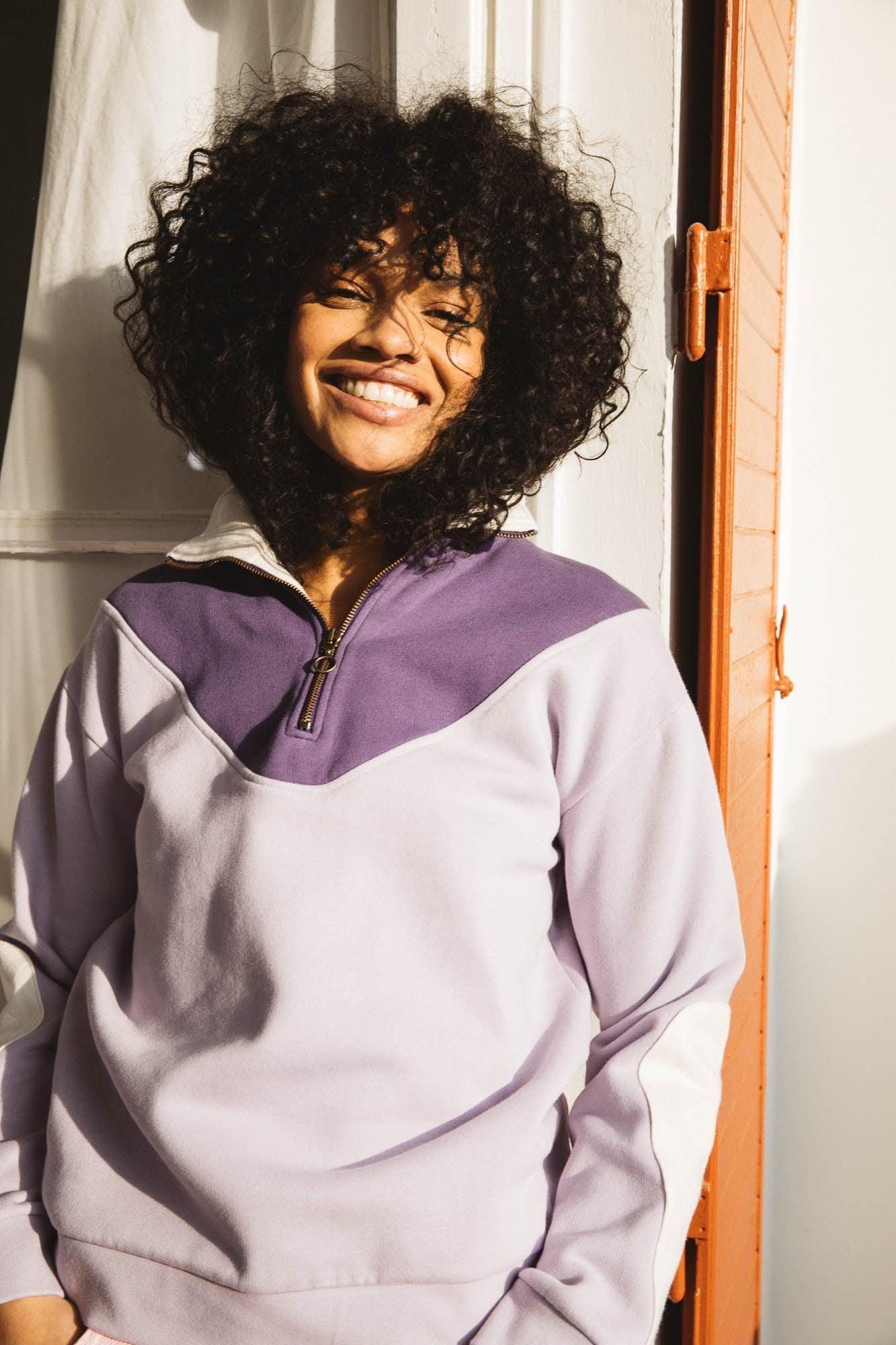 Ugolin lilac sweatshirt by BALZAC PARIS