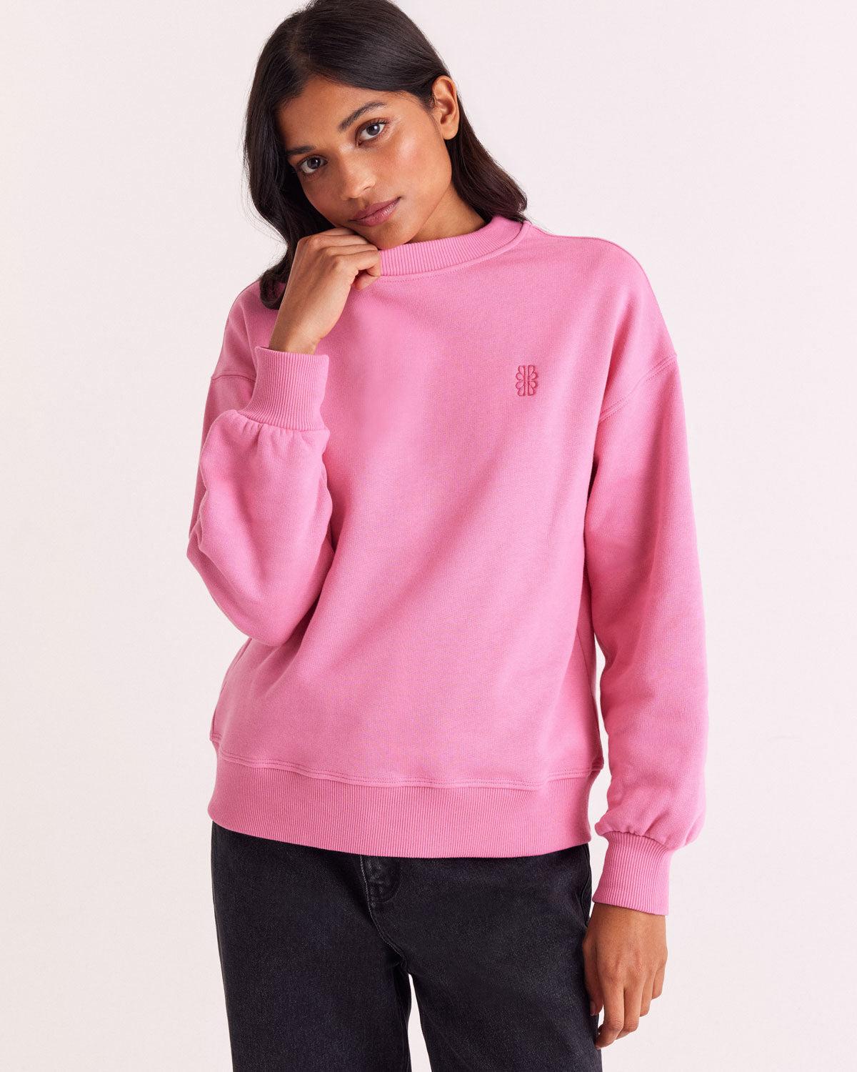 Virgil bright pink sweatshirt by BALZAC PARIS