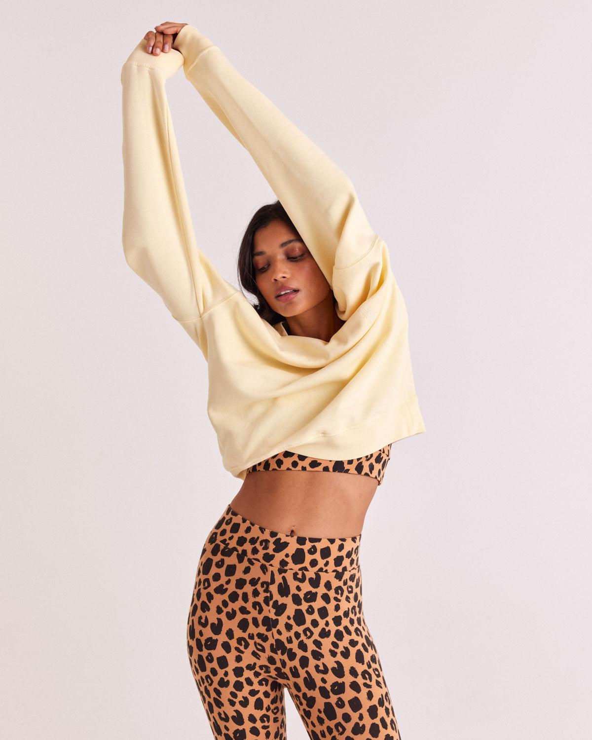 Virgil butter yellow sweatshirt by BALZAC PARIS