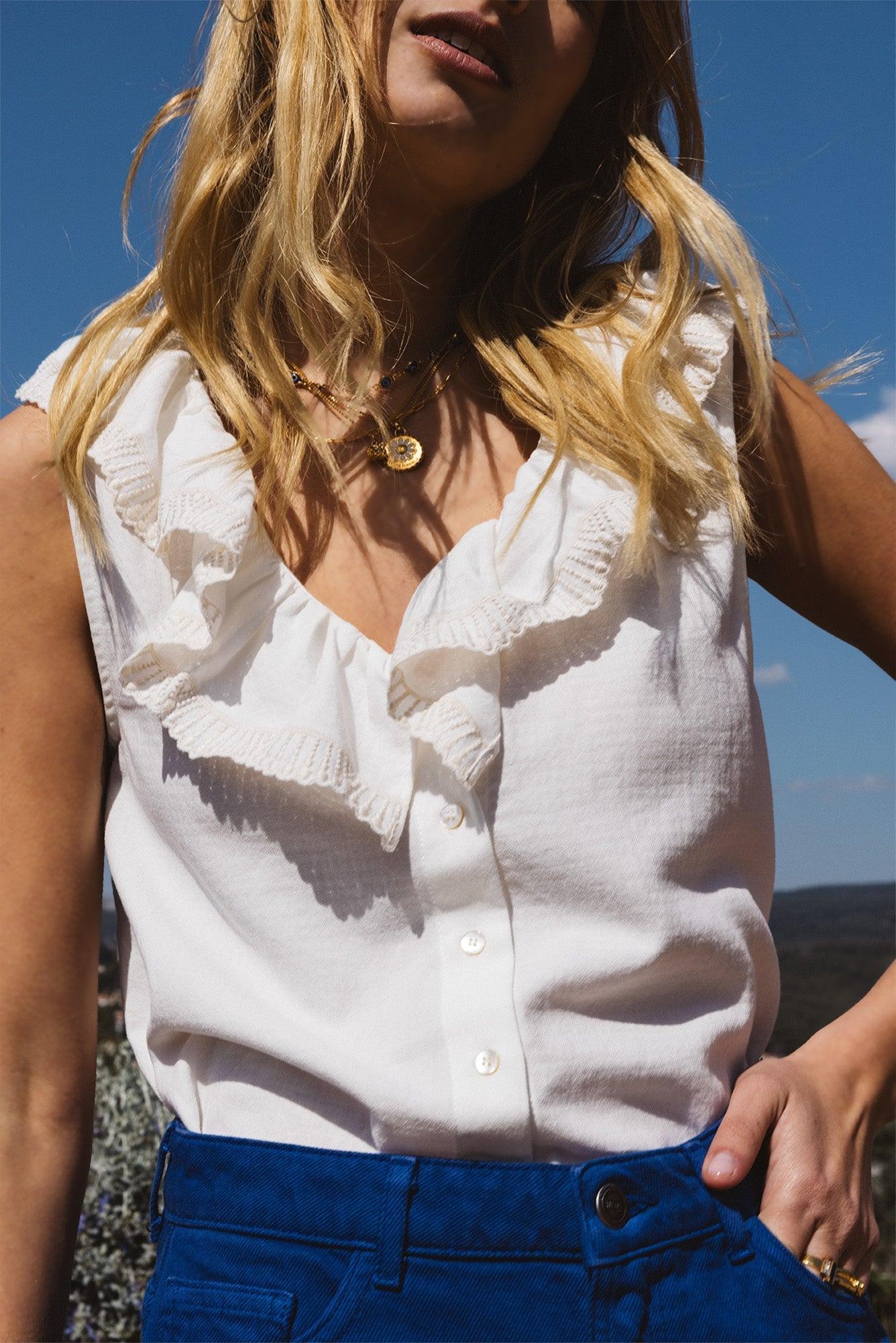 White Limette Blouse by BALZAC PARIS