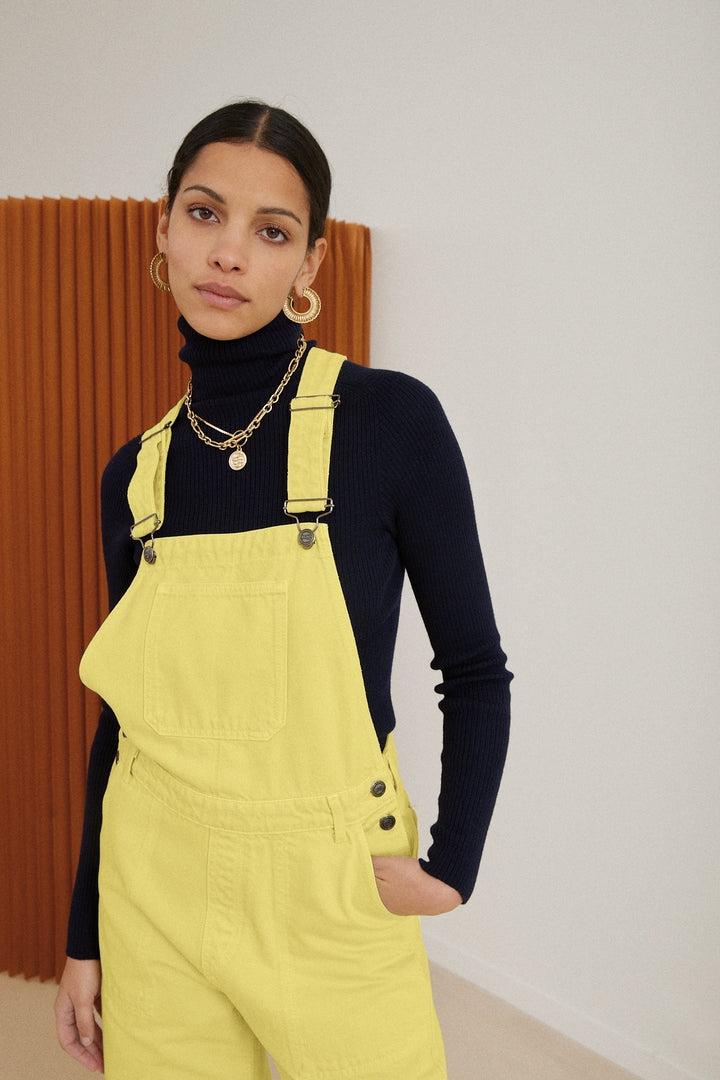 Yellow Edifice dungarees by BALZAC PARIS