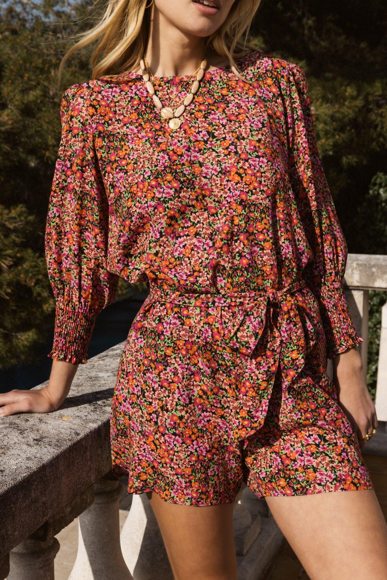 field flower print darling jumpsuit by BALZAC PARIS