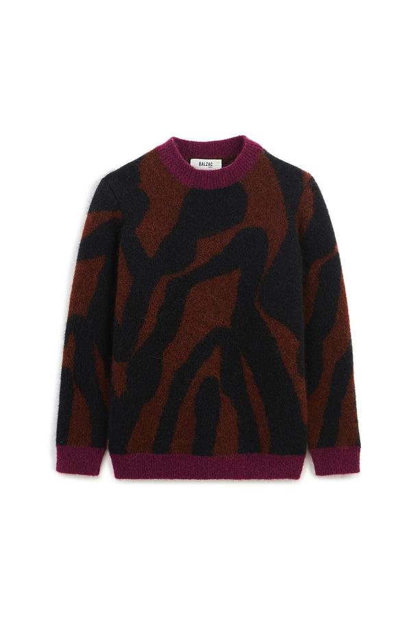 maple print elm sweater by BALZAC PARIS
