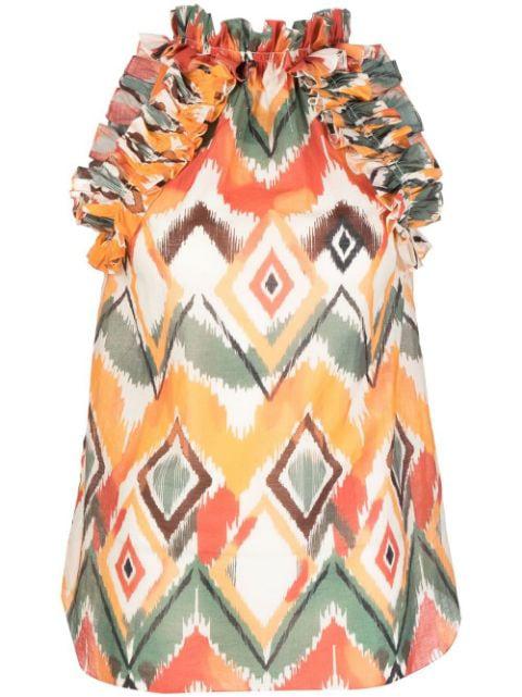 Argentina geometric sleeveless top by BAMBAH