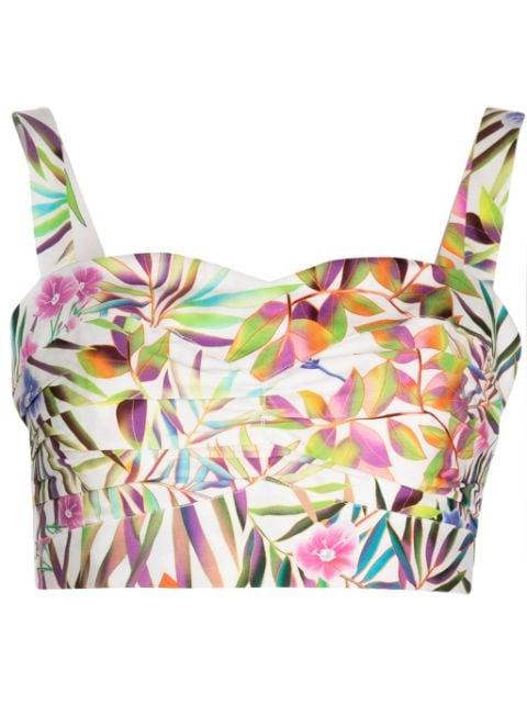 Floral Sarah bustier top by BAMBAH