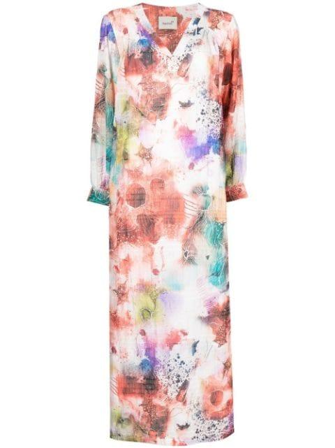 Gardenia floral maxi dress by BAMBAH