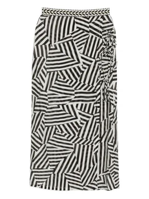 Geo Wrap skirt by BAMBAH