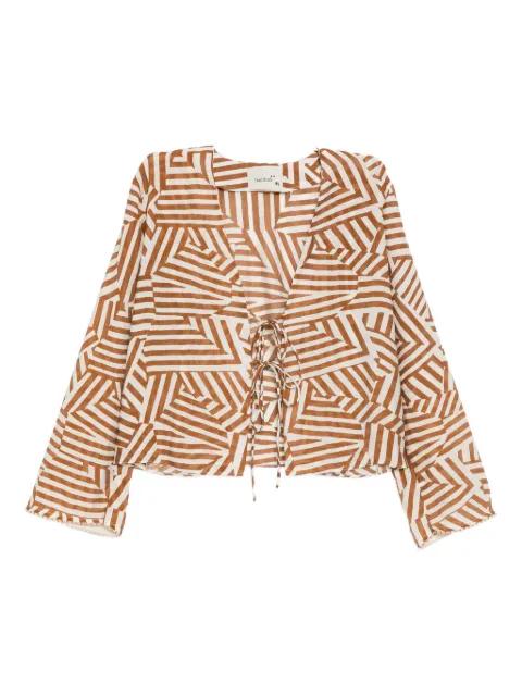 Geo ruffle top by BAMBAH
