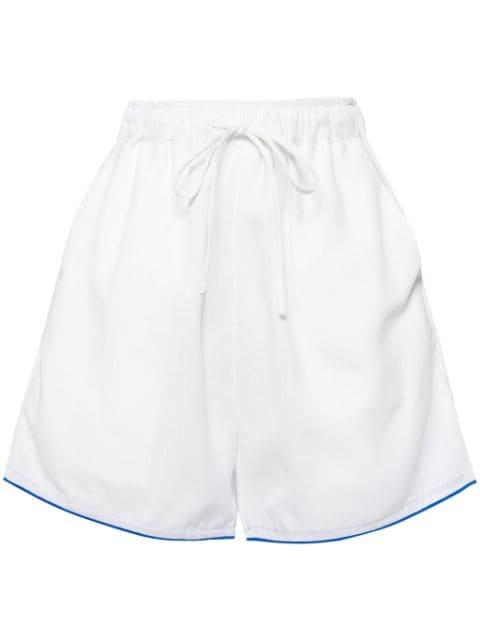 Hibiscus linen shorts by BAMBAH